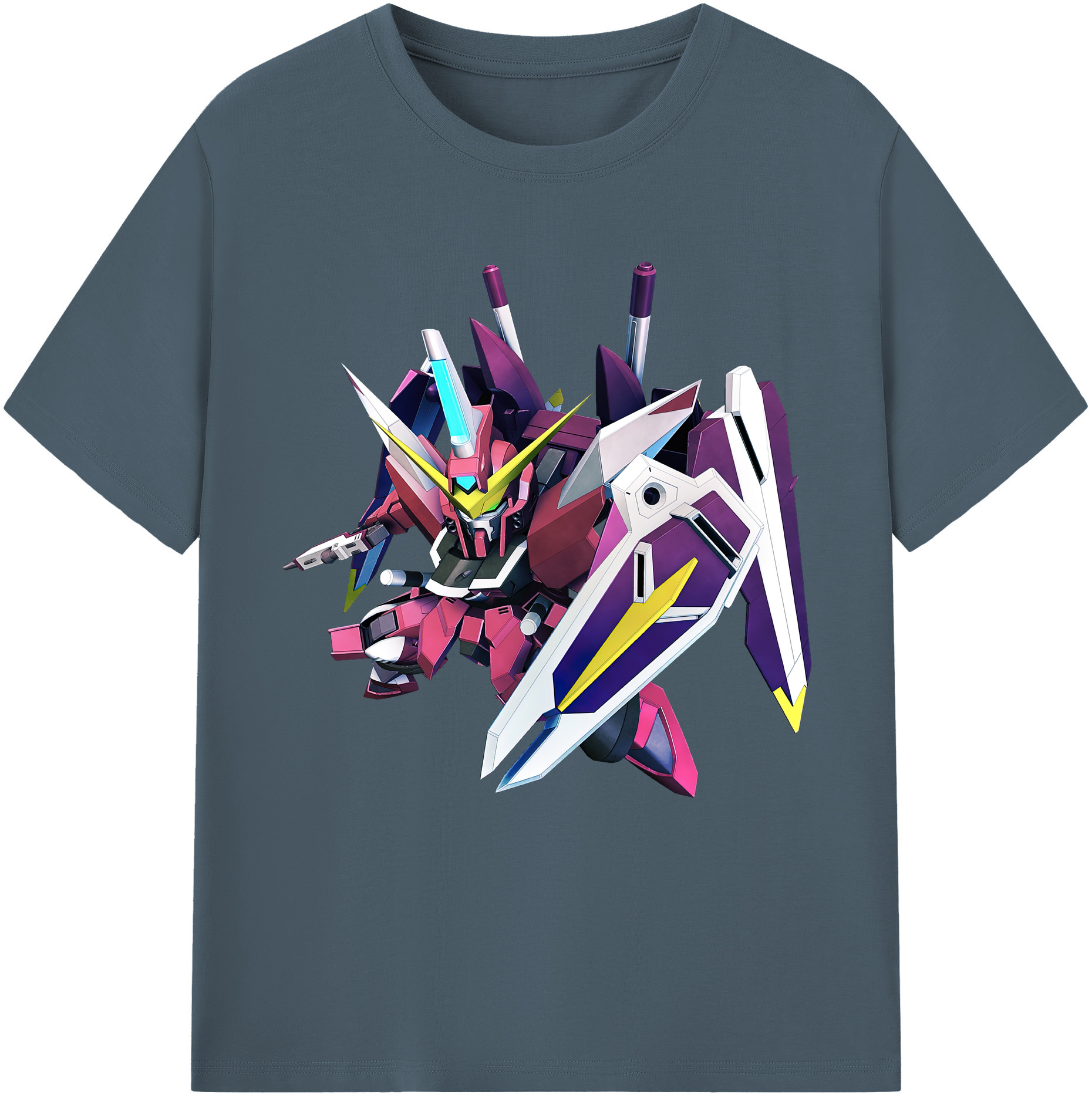 （画像用） 機動戦士ガンダム Mobile Suit Gundam 綿100％半袖Tシャツ（フロントプリント）